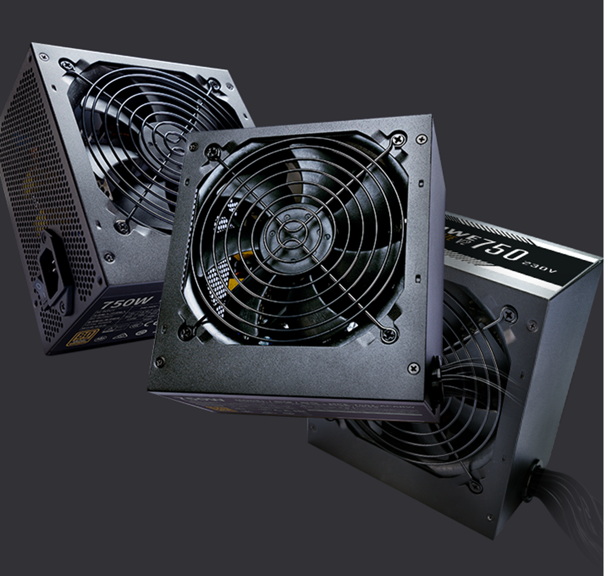 Cooler master power supply V2 750W 80 PLUS Bronze EU 230V 120MM HDB FAN 2400 RPM Non Modular Durable Reliable and Safe MPE 7501 ACABW Buk