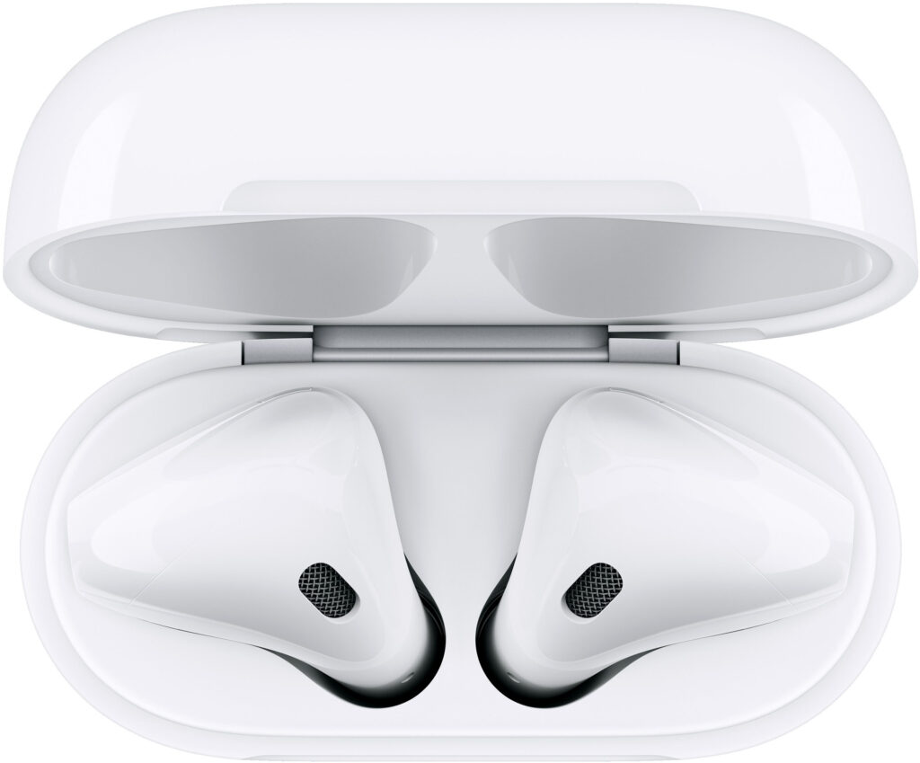 Apple Airpods with Wireless Charging Case Bluetooth White color wireless charging case Qi certified Easy setup for all your Apple devices MRXJ2AM A