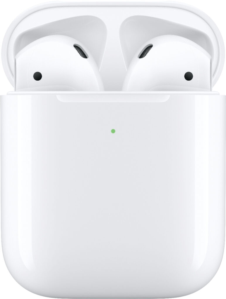 Apple Airpods with Wireless Charging Case Bluetooth White color wireless charging case Qi certified Easy setup for all your Apple devices MRXJ2AM A