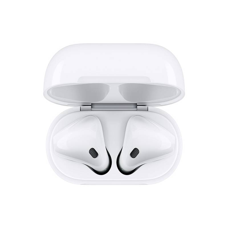 Apple Airpods with Wireless Charging Case ( Qi - certified ) { Bluetooth connectivity / White color / Easy setup for all your Apple devices } MRXJ2AM A