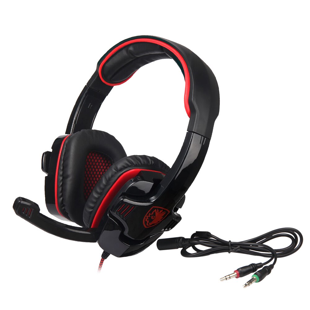 Sades Headset Gaming 1 Jack With 2 Jack Adapter [ SA-708GT ]