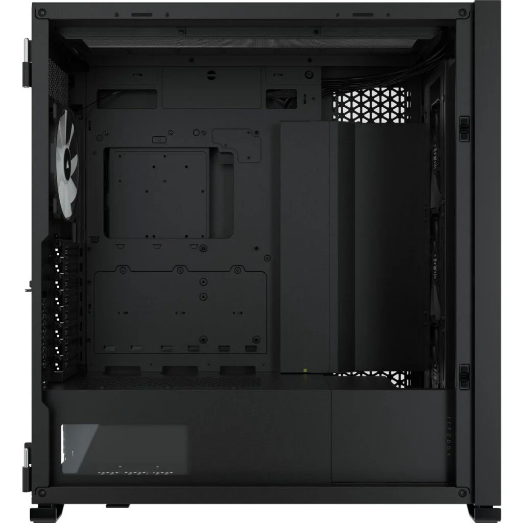 Corsair iCUE 7000X Full Tower Form Factor ATX case Three tempered glass panels black case color Four RGB fans included cc9011226ww