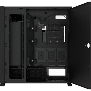 Corsair - iCUE 7000X { Full-Tower Form Factor / ATX case / Three tempered glass panels / black case color / Four RGB fans included } cc9011226ww - Image 4