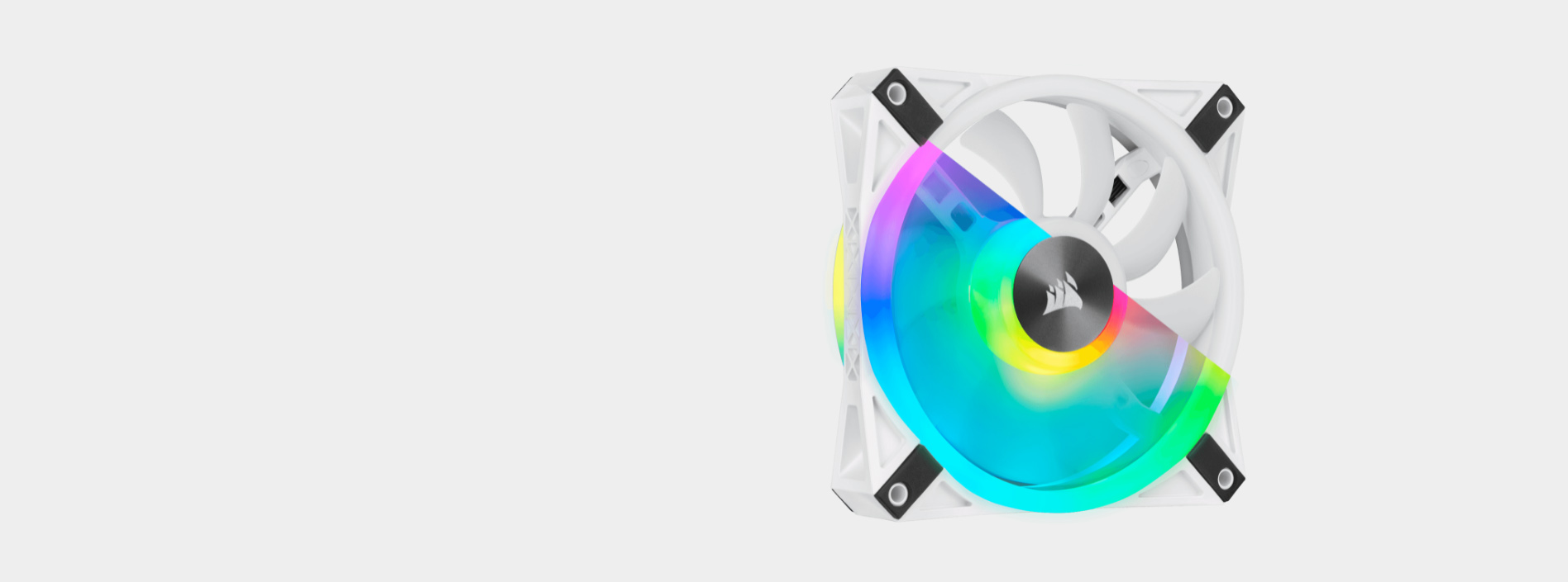 Corsair iCUE QL120 RGB 120mm PWM White Fan CO-9050103-WW