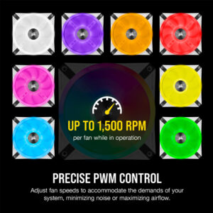 Corsair iCUE QL120 RGB 120mm PWM White Fan CO-9050103-WW