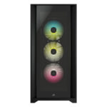 CORSAIR iCUE 5000X RGB Tempered Glass Mid Tower ATX Black CC-9011212-WW