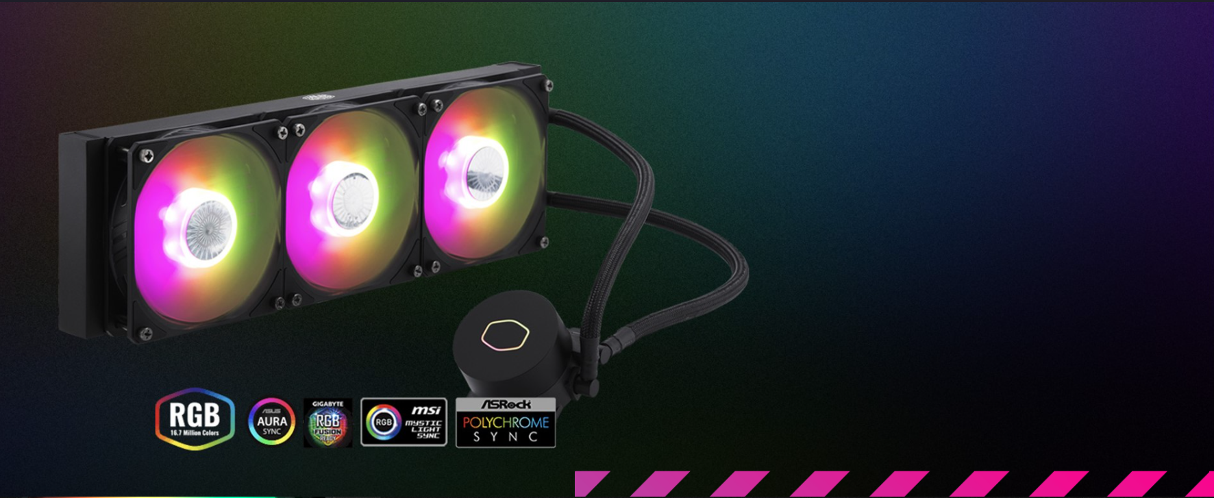 Cooler Master Liquid Cooler For Processor MasterLiquid ML360L V2 ARGB, 360mm \ MLW-D36M-A18PA-R22