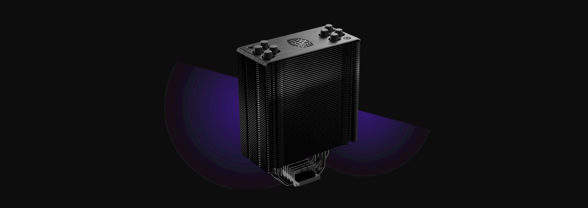 Cooler Master Hyper 212 Black Edition RGB CPU Air Cooler , SF120R RGB Fan \ RR-212S-20PC-R1