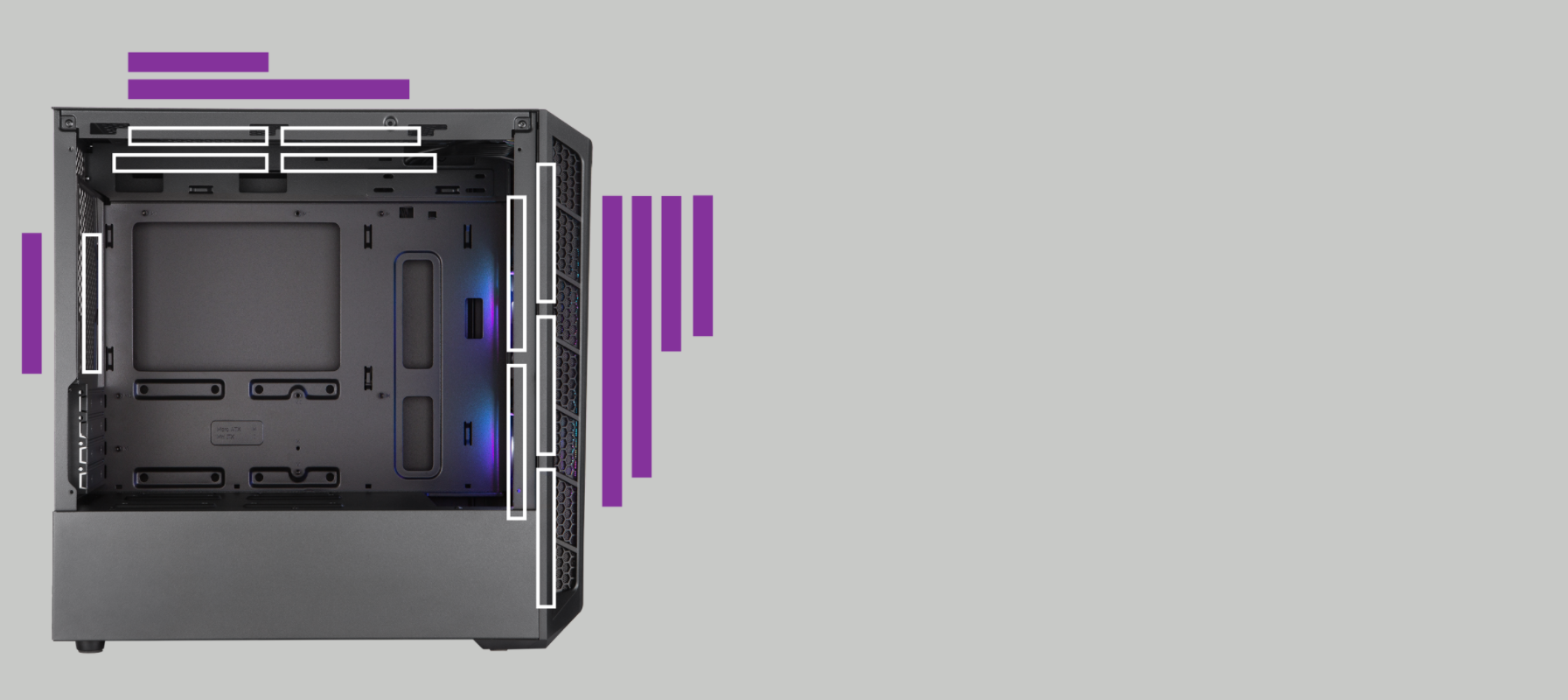 Cooler Master MasterBox BM311L ARGB Mini-Tower Case \ MCB-B311L-KGNN-S01