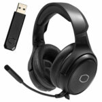 Cooler master MH670 wireless gaming headset { 2.4 GHz wireless audio / Multi-platform / 50mm Neodymium drivers / virtual 7.1 surround sound / long lasting comfort / detachable mic }