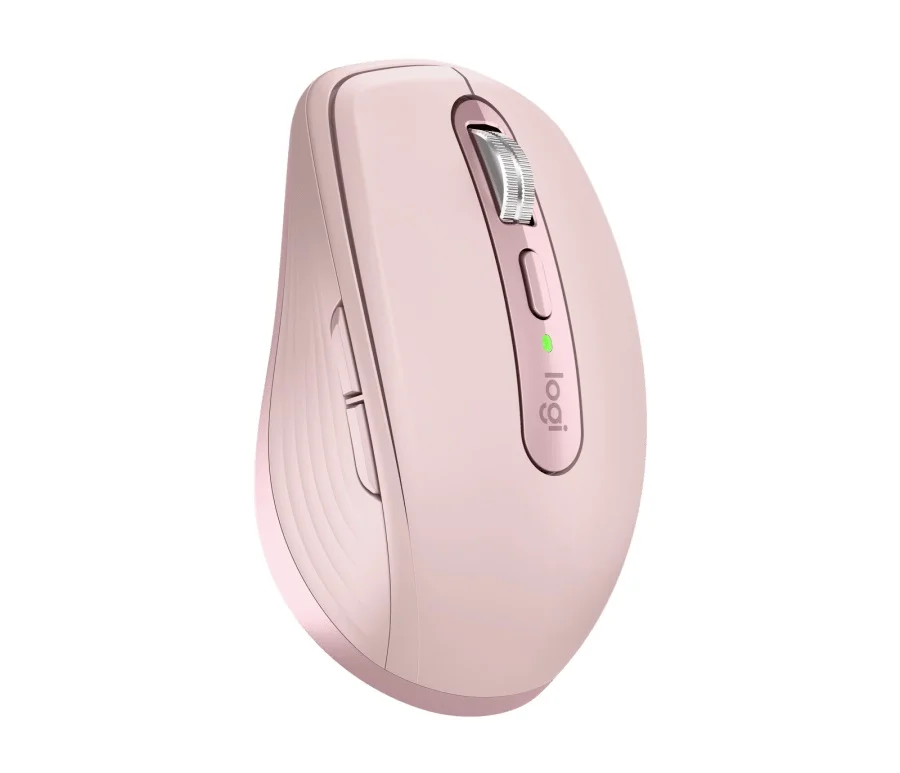 Logitech - MX anywhere 3 premium wireless mouse { Bluetooth & USB adapter ( Connectivity ) / up to 70 days on a full charge / up to 4000 dpi sensitivity / tracks on most surfaces / quick charge / rose color } - Image 1