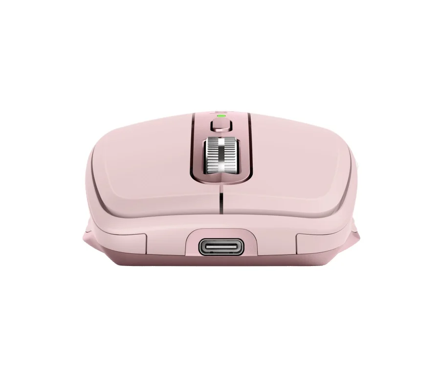 Logitech - MX anywhere 3 premium wireless mouse { Bluetooth & USB adapter ( Connectivity ) / up to 70 days on a full charge / up to 4000 dpi sensitivity / tracks on most surfaces / quick charge / rose color } - Image 4