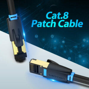 VENTION Cat.8 SSTP Patch Cable 3M Black - [ IKABI ] - Image 2