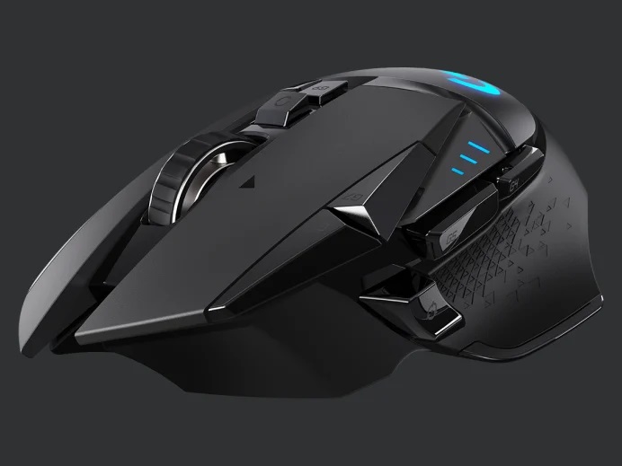 Logitech G502 wireless gaming mouse up to 25,600 DPI Resolution > 400 IPS Max speed RGB LIGHTING up to 48 hours BATTERY LIFE POWERPLAY WIRELESS CHARGING