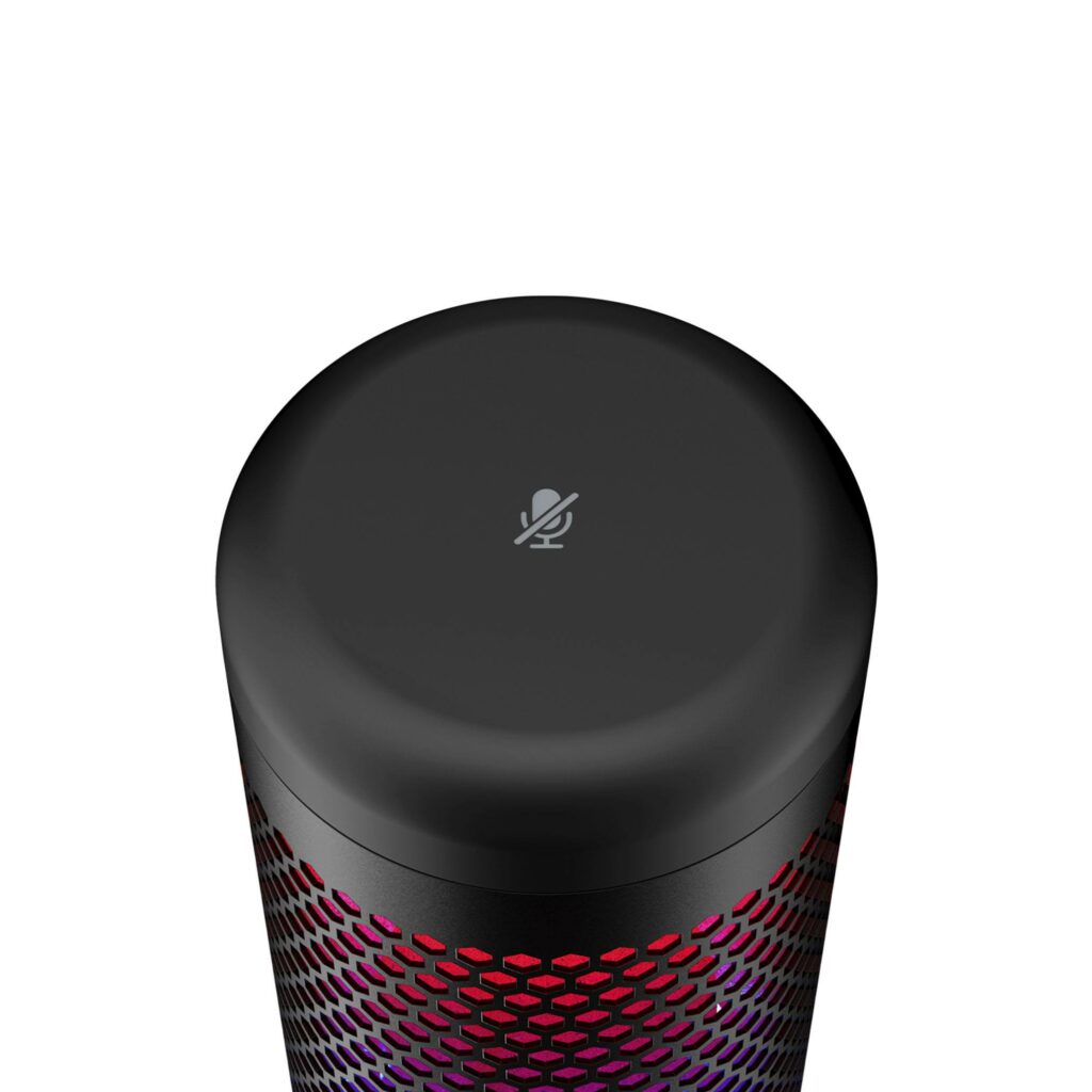 HyperX QuadCast S stand alone USB Microphone customizable Dynamic RGB Lighting tap to mute ( sensor ) Four selectable polar patterns 2 meter USB cable length HMIQ1S-XX-RG/G
