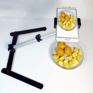 Adjustable Webcam Tripod with Cellphone Holder { Adjustable Height and Angle / steel base and aluminum alloy rods } - Image 3