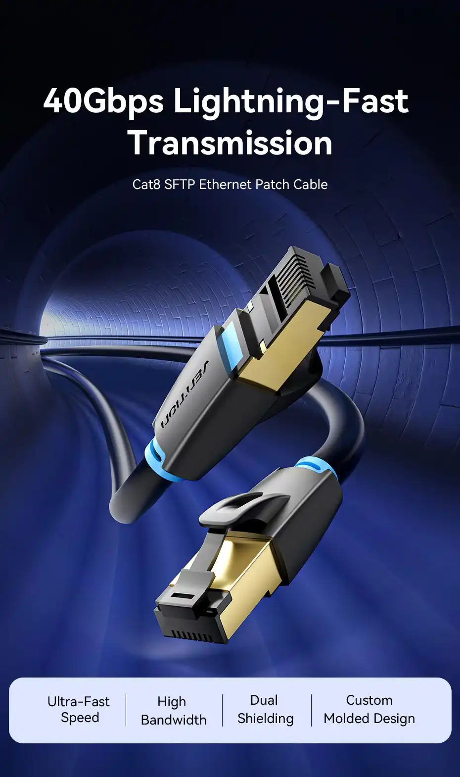 VENTION Cat.8 SSTP Patch Cable