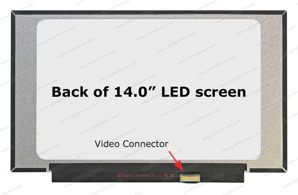 AUO LCD Screen HD 14 Inch 30 Pin Frameless \ B140XTN07.2