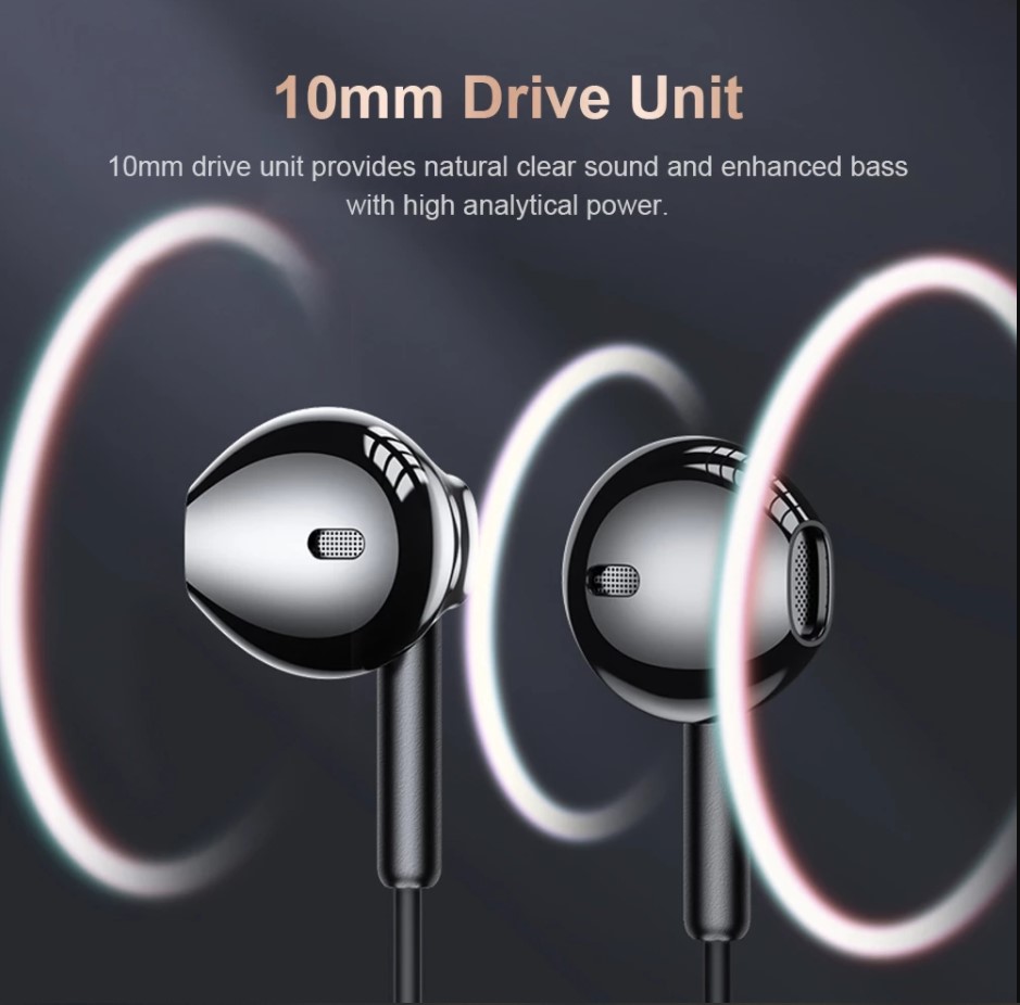 Lenovo XF06 3.5mm Wired Headphones (Noise Canceling In-Ear Earphone with Mic/ Earbuds In-line Control For Phone)