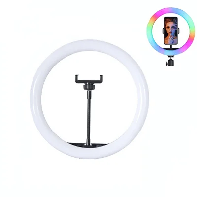 RGB Ring light MJ20 variant color modes brightness control free spin Universal Cellphone Holder 