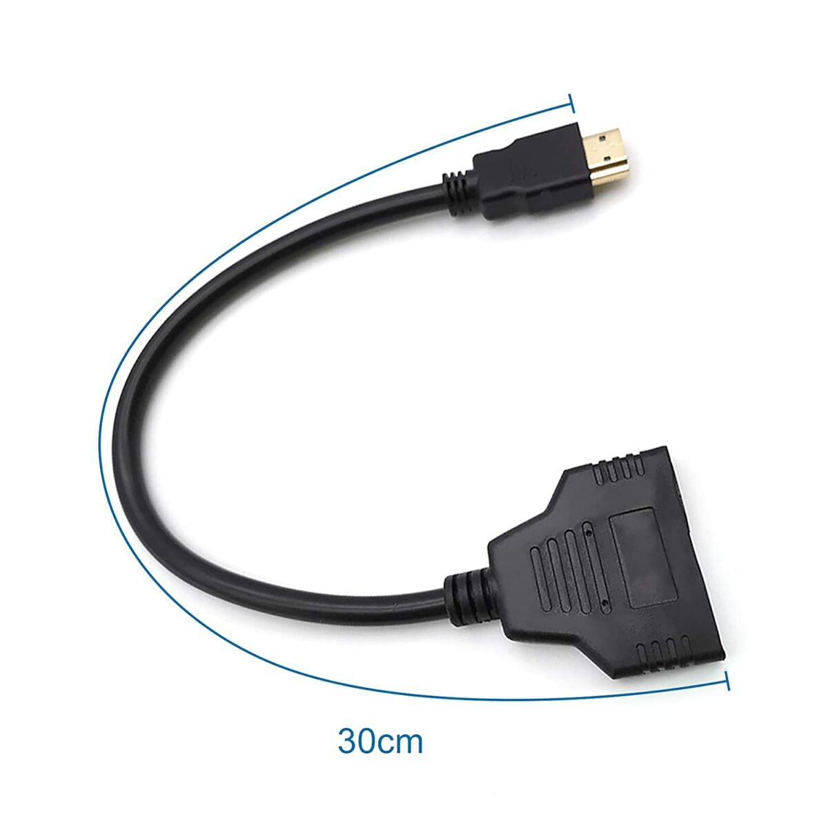 HDMI Splitter Adapter Cable (1 in HDMI Male to 2 Out HDMI Female)