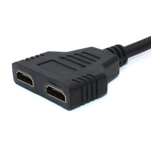 HDMI Splitter Adapter Cable (1 in HDMI Male to 2 Out HDMI Female)