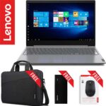 Lenovo V15 G1 IML (i3-10110U/4GB-DDR4/256GB NVMe SSD/15.6" FHD/DOS)(82NB001KAX)(FREE Lenovo Bag+wireless Mouse+PowerBank) 2-Years-Warranty