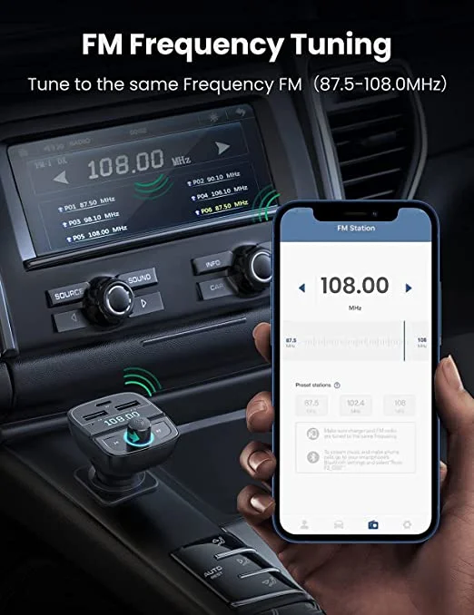 UGreen Bluetooth Car Charger USB Flash And TF Card Supported \ CD229