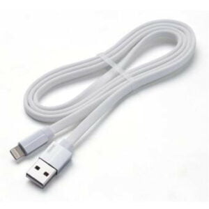 Remax iphone cable 2 meter length braided cable data and charging white color RC-094I