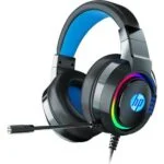 HP Gaming Headset { 2 Jack interface / LED lighting / on-ear volume control / flexible microphone } DHE-8003UM
