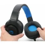 HP Gaming Headset { 2 Jack interface / LED lighting / on-ear volume control / flexible microphone } DHE-8003UM - Image 2