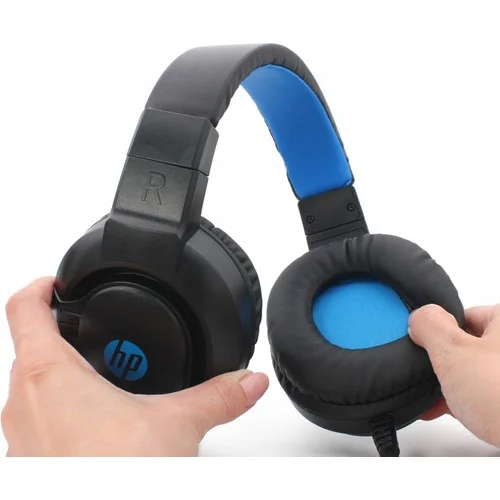 HP Gaming Headset { 2 Jack interface / LED lighting / on-ear volume control / flexible microphone } DHE-8003UM - Image 2