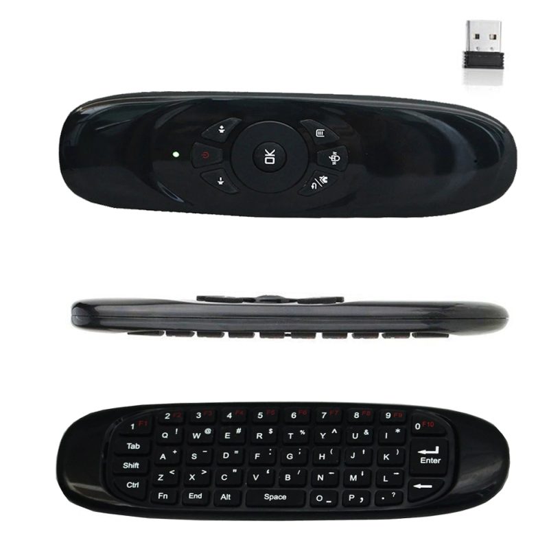 Air mouse with gyroscope , qwerty keyboard { wireless connectivity - compact slim design - built in rechargeable battery - Arabic language supported - Amman Jordan - Pccircle 