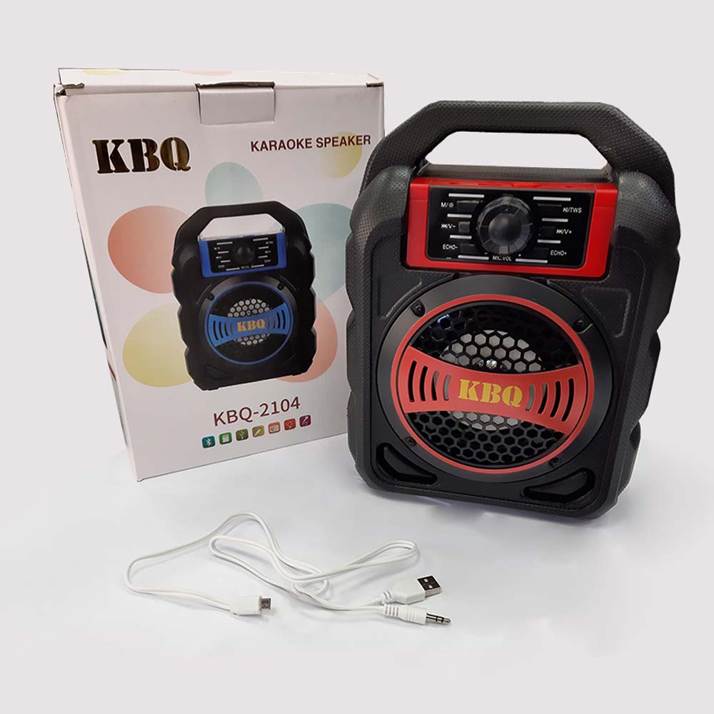 Bluetooth Speaker (microSD // AUX // USB // FM Radio) [ KBQ-2104 ]