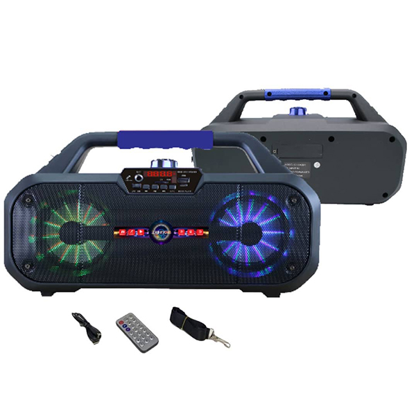 Portable Bluetooth Speaker - 12 watts max -TF card and USB support - Radio mode support - remote control included - CH-V4204 - Amman Jordan - Pccircle