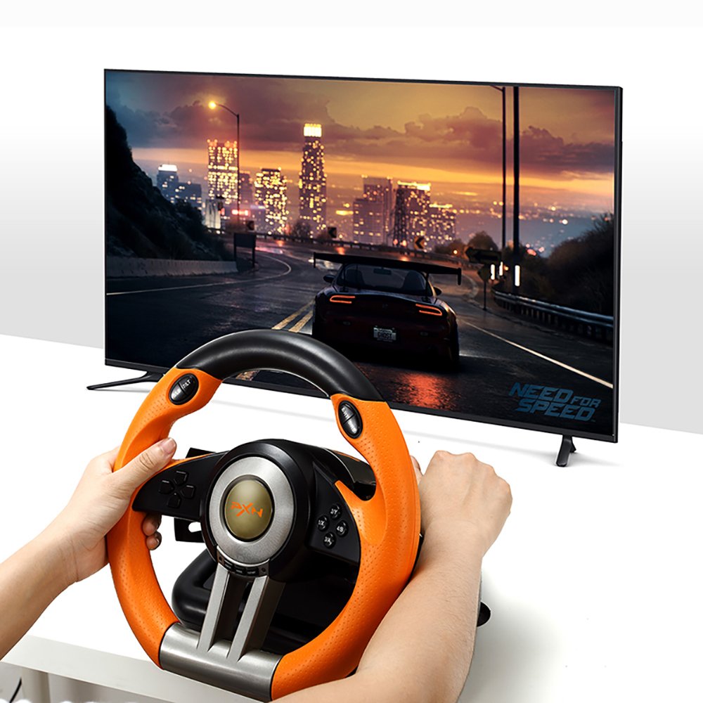 PXN 90/180 Degree Gaming Steering Wheel [ PXN V3 Pro ]
