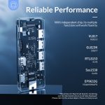 ORICO Type-C 6-in-1 Transparent Hub USB3.0 Type-A*3 HDMI*1 RJ45*1 ORICO-WB-6RJ