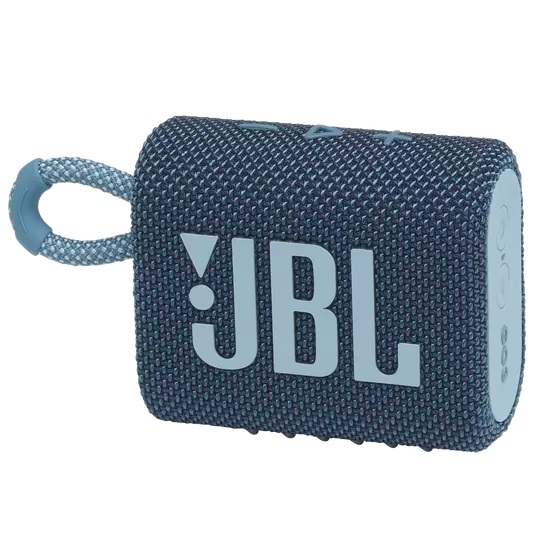 JBL GO 3 portable speaker - Bluetooth 5.1 - up to 5 hours play time - IP67 Waterproof - blue color - JBLGO3BLUAM Amman Jordan - Pccircle