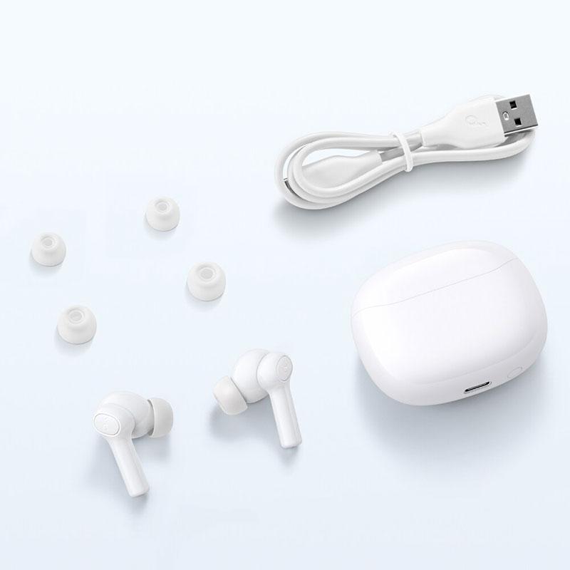 Anker Soundcore R100 True Wireless Earbuds - 25 total Hours - IPX5 Waterproof - BassUp Technology supports - White color - R100 - Amman Jordan - Pccircle