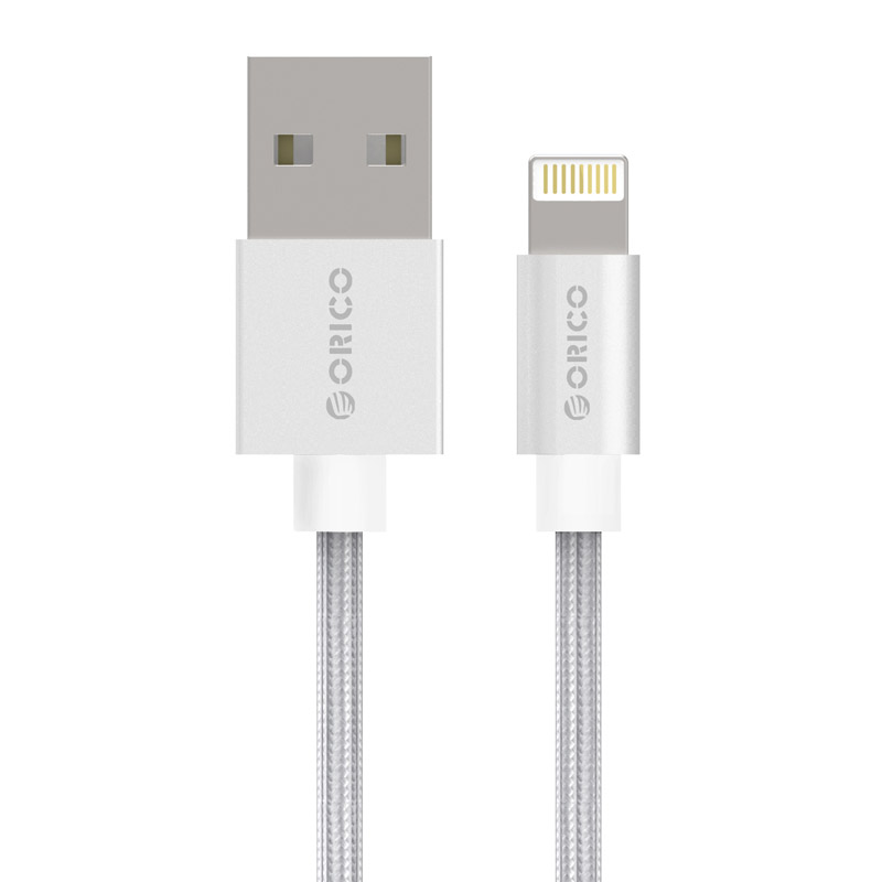 ORICO Nylon USB2.0 to Lightning Apple Charge and Sync Cable 1 Meter LTF-10