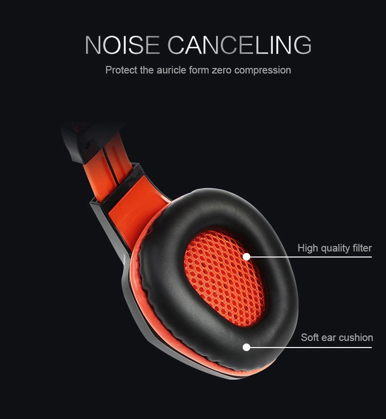 Meetion Scalable Noise-canceling Stereo Leather Wired Gaming Headset with Mic (2-Jack) [ HP010 ]