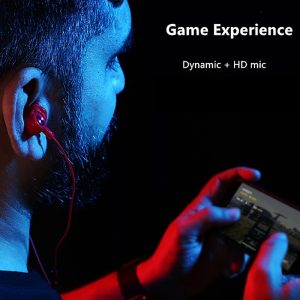 Remax gaming earphone { vibration mode / red color / 9.2mm speaker size } RM-900F - Image 2