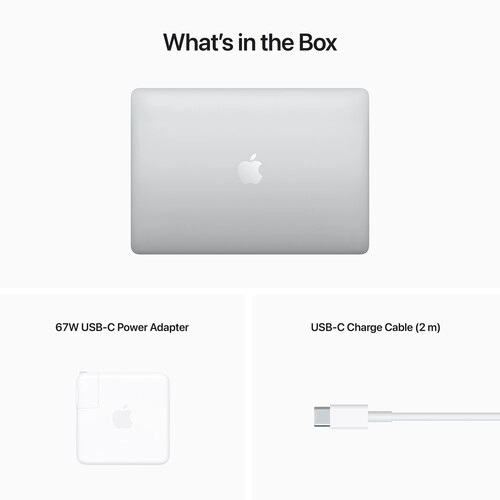 Apple MacBook Pro silver color 2022 - M2 CPU - 13.3 inch Retina - 8GB RAM - 256 GB SSD Storage - WiFi 6 and Bluetooth 5.0 - Touch Bar and Touch ID - MNEP3LL-A - Amman Jordan - Pccircle