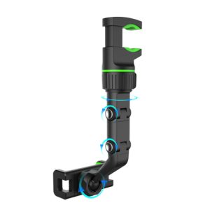 Universal clip Cellphone holder { fast locking / Super flexible and 960°rotating / black and green color } - Image 4