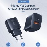 ORICO Wall charger 2-port 1x USB-A 1x USB-C PD 20W ORICO PV20-1U1C