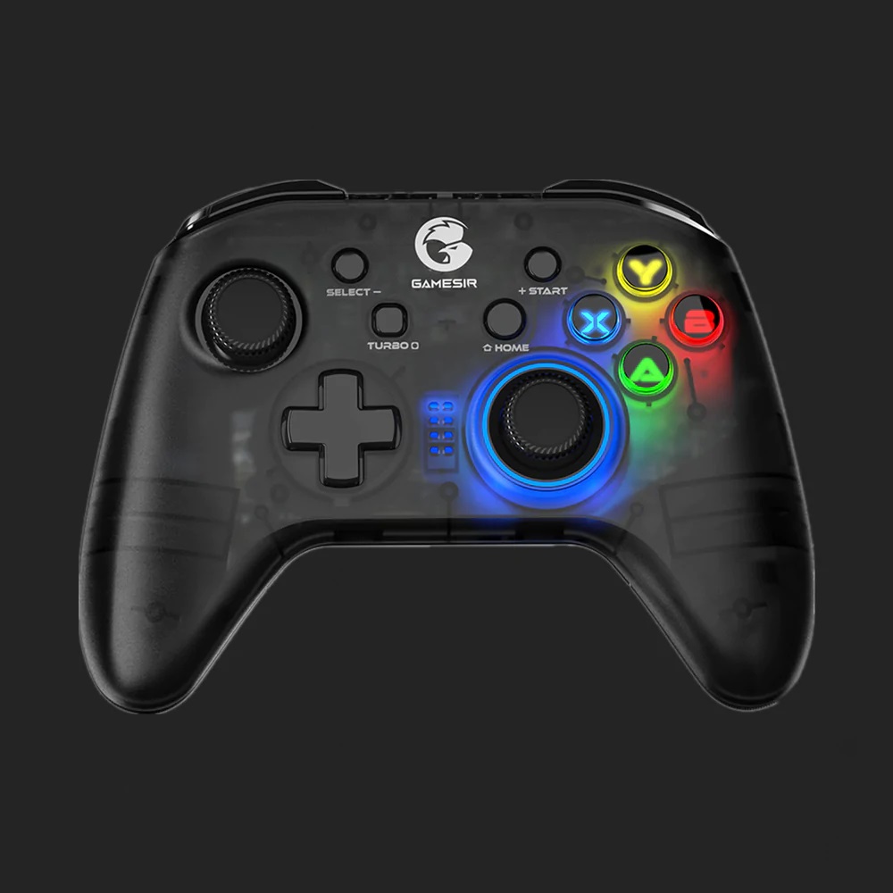 GameSir T4 Pro Multi-platform Game Controller - Wireless or Wired - Vibration Motors - Six-Axis Gyroscope - Colorful LED Backlight - Amman Jordan - Pccircle