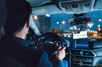 360° universal rearview mirror phone holder - suitable for 4 - 6.9 inch phones - shock and slip resistant - Amman Jordan - Pccircle