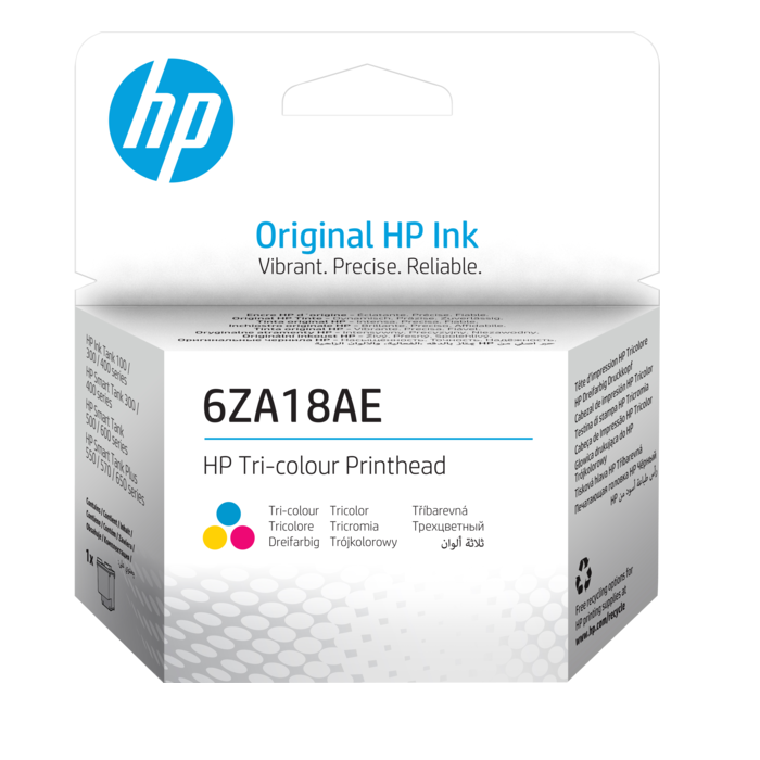 HP 6ZA18AE Tri-color Printhead - [ 6ZA18AE ]