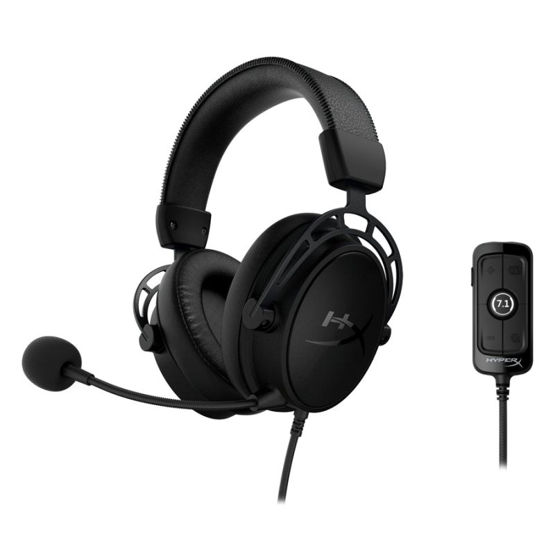 HyperX Cloud Alpha S Gaming Headset (7.1 // Bass adjustment // AUX & USB) [ HX-HSCAS-BK/WW ]