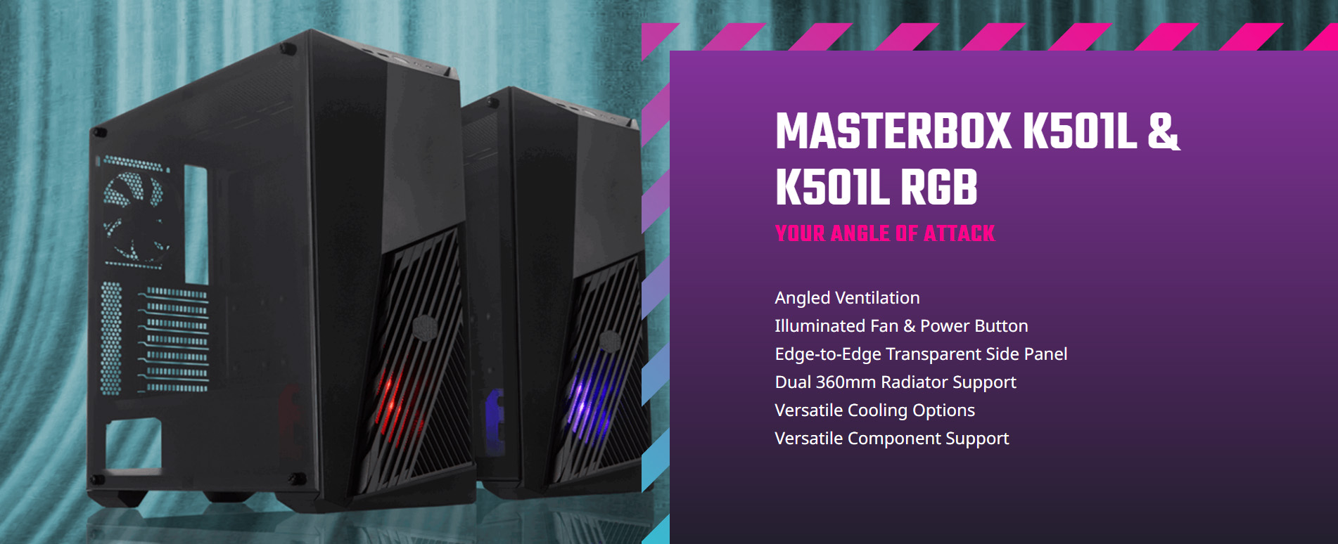 Cooler Master Master Case K501L RGB Mid-Tower [ MCB-K501L-KGNN-SR1 ]